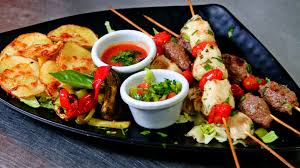 Plat brochette mixte